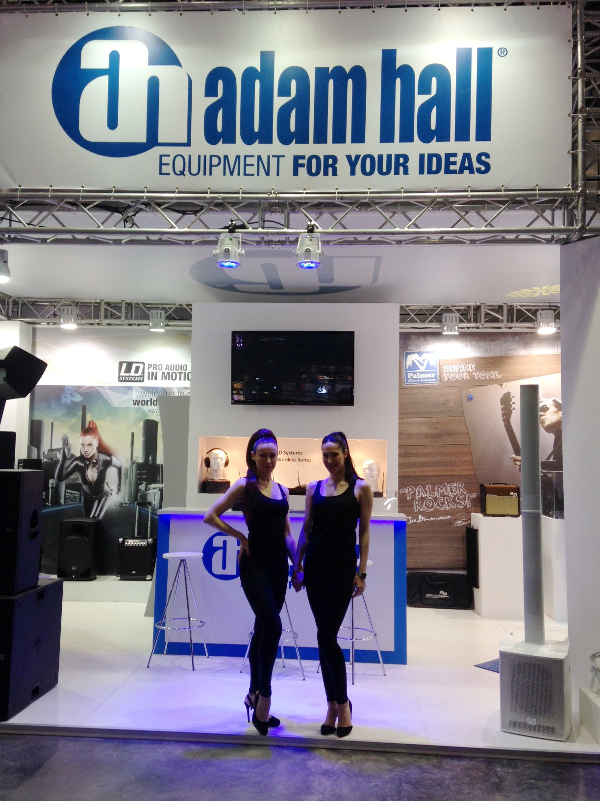 The Adam Hall booth