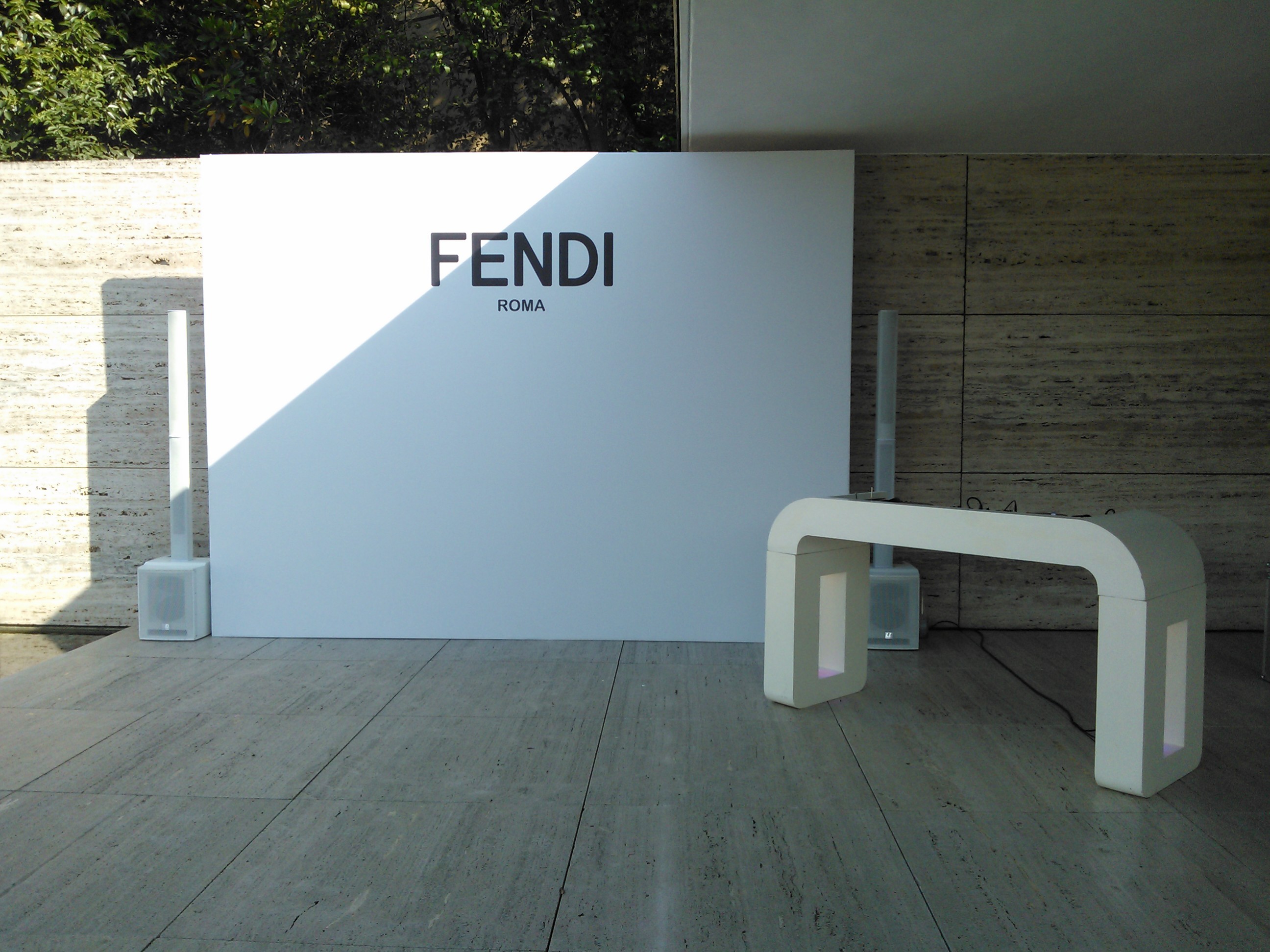 LD Systems MAUI 28W at the FENDI fashion show in Barcelona