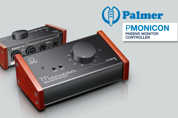 Convenient analogue control of monitor volume with the Palmer