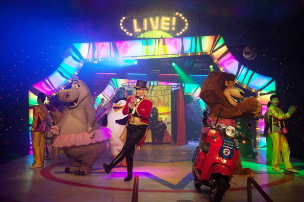 The Heide Park Soltau shows the animated film adaptation of "Madagascar LIVE! It's Circus Time". Adam Hall has been instrumental in the design and supply of state-of-the-art technology.