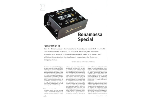 Palmer PDI 03 JB Bonamassa Special - Testbericht von Gitarre & Bass