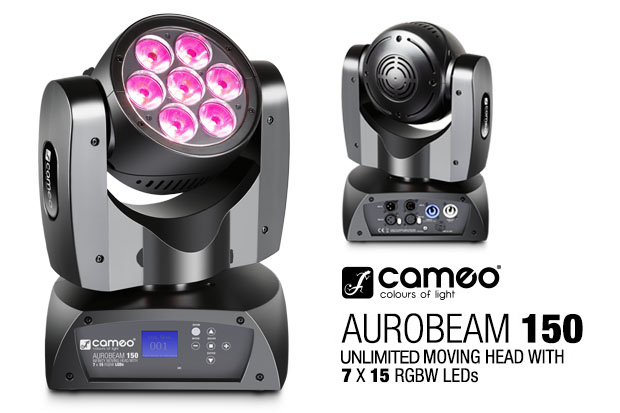 Grenzenlos mobil und lichtgeschwind – der AuroBeam 150 Unlimited Moving Head von Cameo