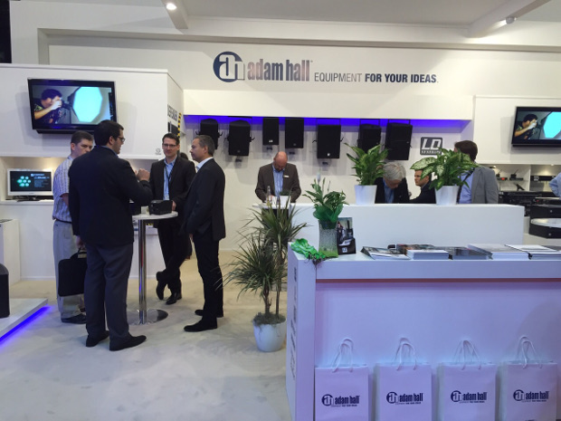 The Adam Hall stand at ISE Amsterdam 2015