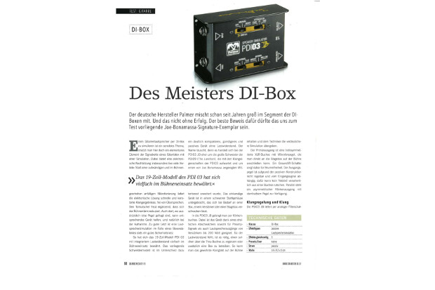 Palmer PDI 03 JB - A test report by delamar.de