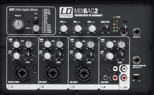 La mixette de la Stinger Mix 6 A G2.