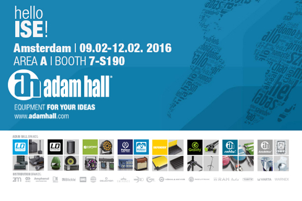 Prensa: Adam Hall Group en la feria ISE de Ámsterdam, stand 7-S190