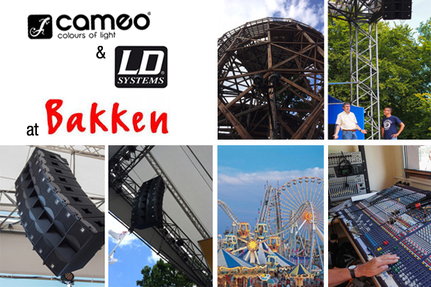 LD Systems y Cameo Light en el parque de atracciones Bakken, Copenhague