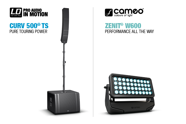 Press: Cameo ZENIT W600 and LD Systems CURV 500 TS Now Available