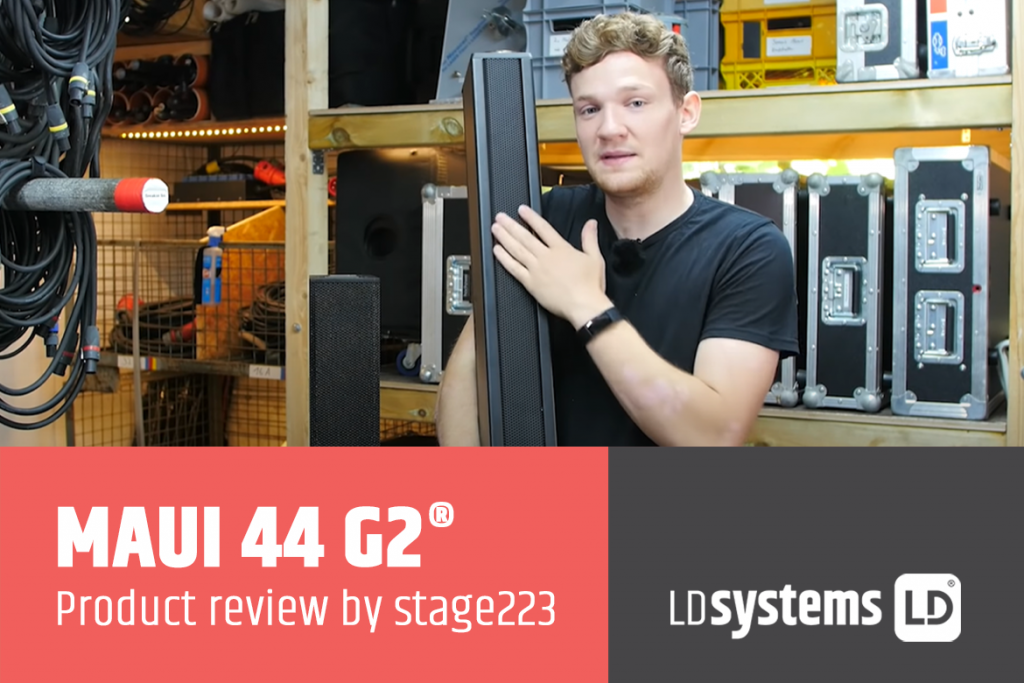 Prueba: LD Systems MAUI 44 G2 en la gran prueba de vídeo en el stage223