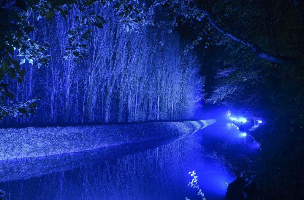 Winter Lights : Pearce Hire met en scène avec Cameo les jardins d’Anglesey Abbey à Lode, près de Cambridge