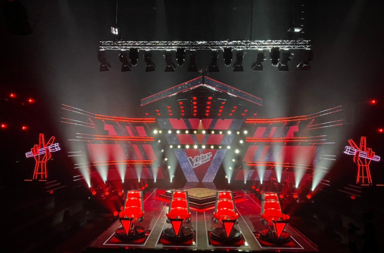 Cameo Light at The Voice Thailand with Cameo OPUS H5 OPUS SP5 F4 and F2 Fresnel Spotlights ZENIT W600 Wash Light