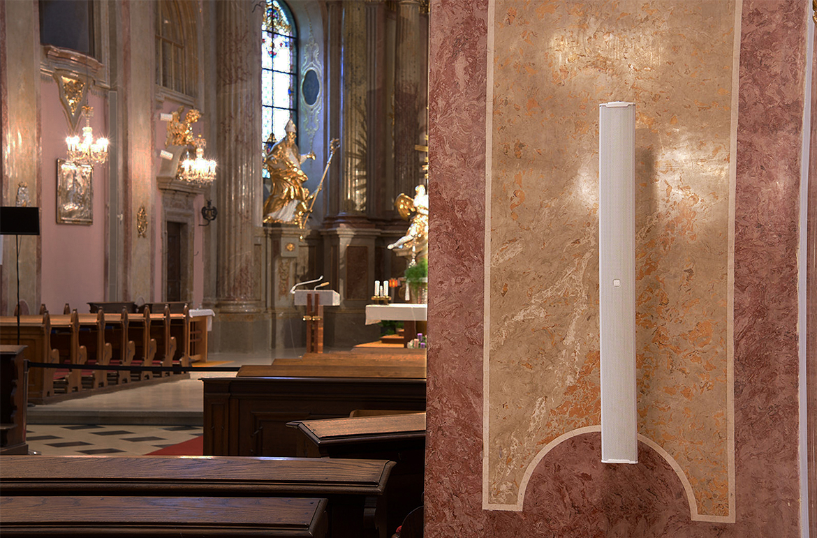 Le système LD Systems MAUI i1 assure un son d’une qualité optimale dans une église de pèlerinage baroque