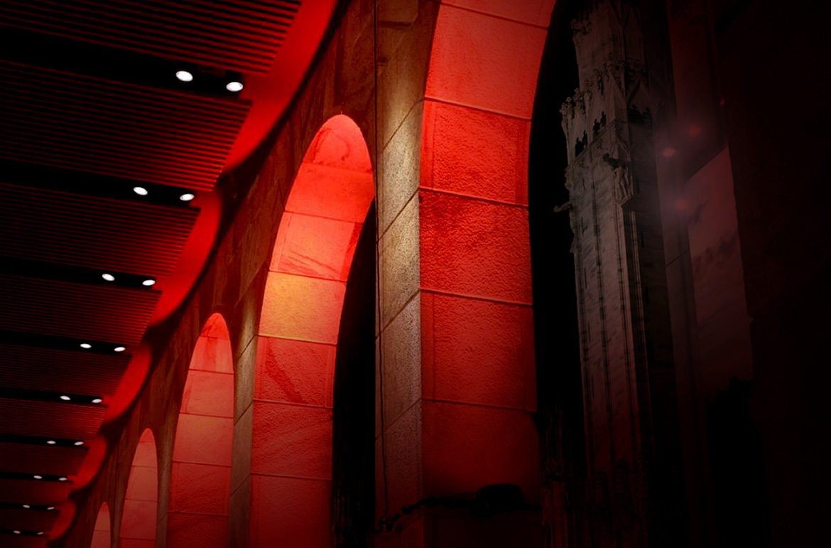 Strahlender Rahmen für eine gotische Schönheit: Cameo beleuchtet La Rinascente am Mailänder Dom