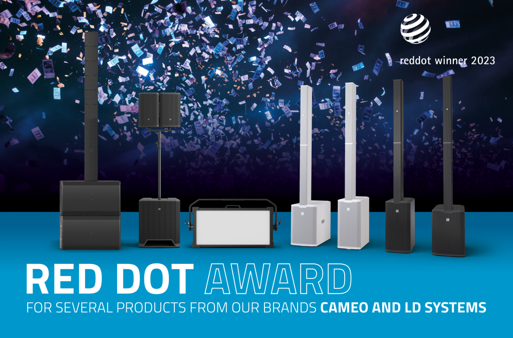 Award-winning product design – 2023 Red Dot Design Awards for LD Systems & Cameo