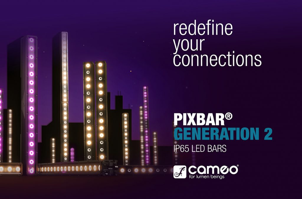 Cameo présente la série PIXBAR® G2 – des barres LED IP65 avec des applications et des options de montage polyvalentes