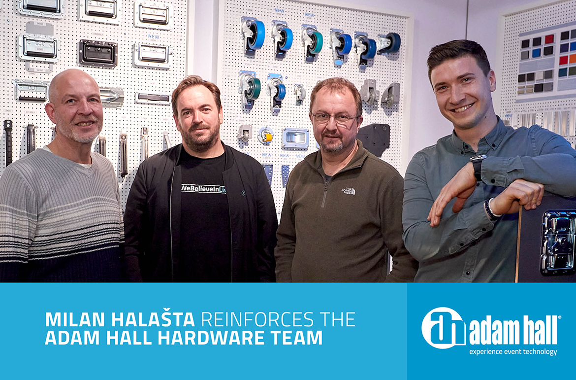 Milan Halašta verstärkt das Adam Hall Hardware Team