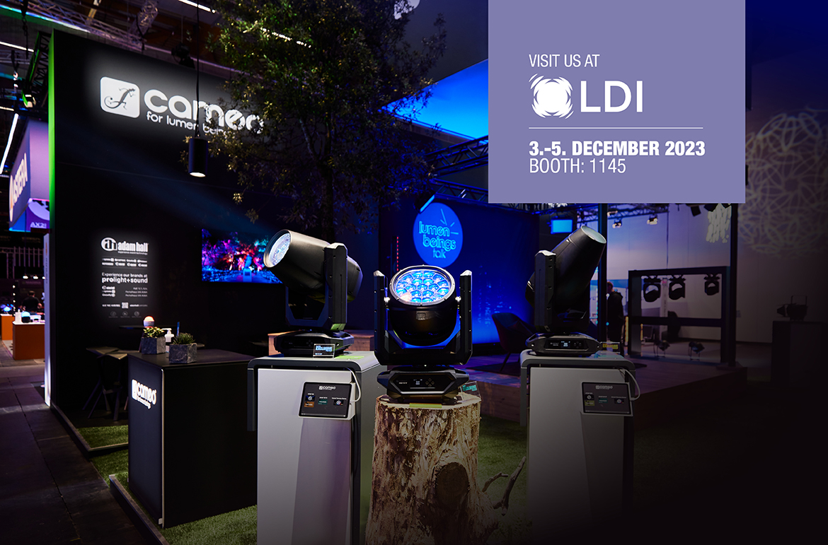Cameo auf der LDI 2023 – Innovative Lichtlösungen und eine Weltpremiere