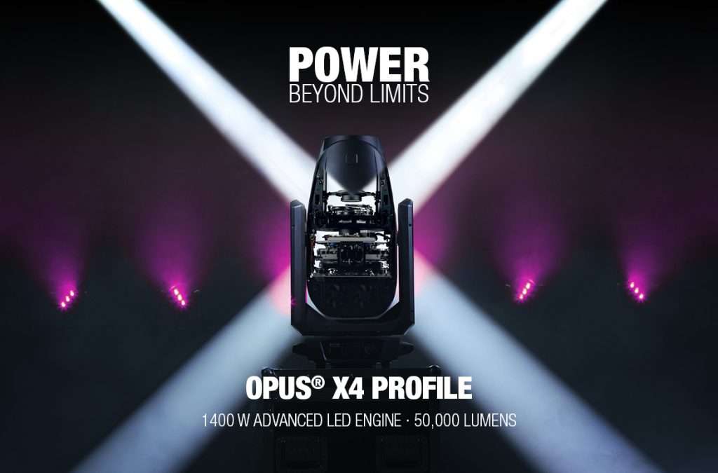 Cameo präsentiert den OPUS® X4 PROFILE LED Spot Profile Moving Head