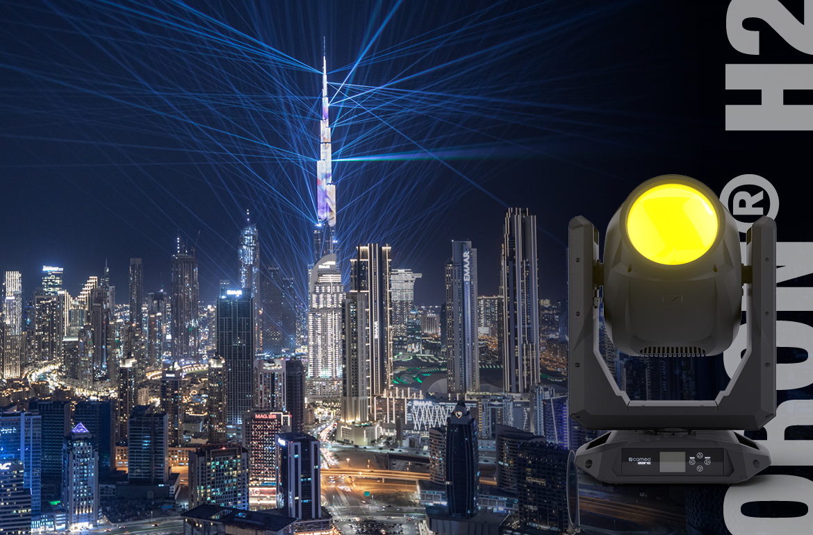 Cameo Light Networking Event Dubai ORON H2 IP65 Phosphor-Laser Moving Head