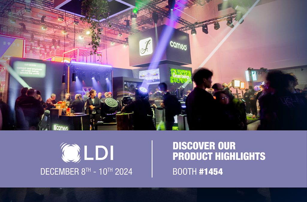 Cameo präsentiert sein umfangreiches Lichttechnik-Portfolio auf der LDI 2024