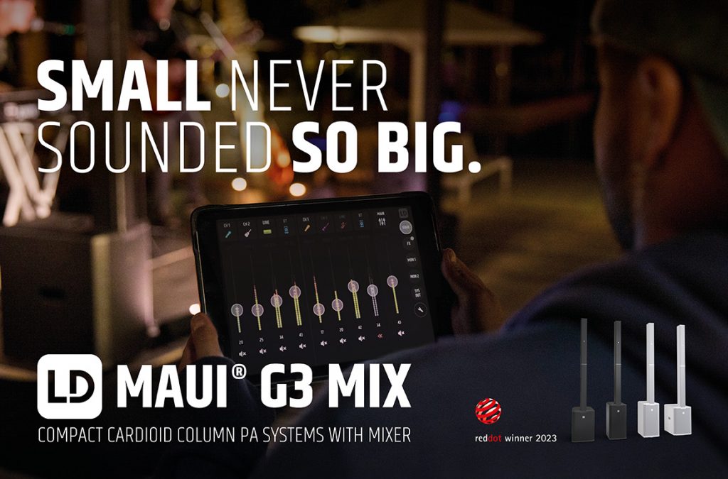 La familia MAUI al completo: ¡ya está disponible MAUI G3 MIX de LD Systems!