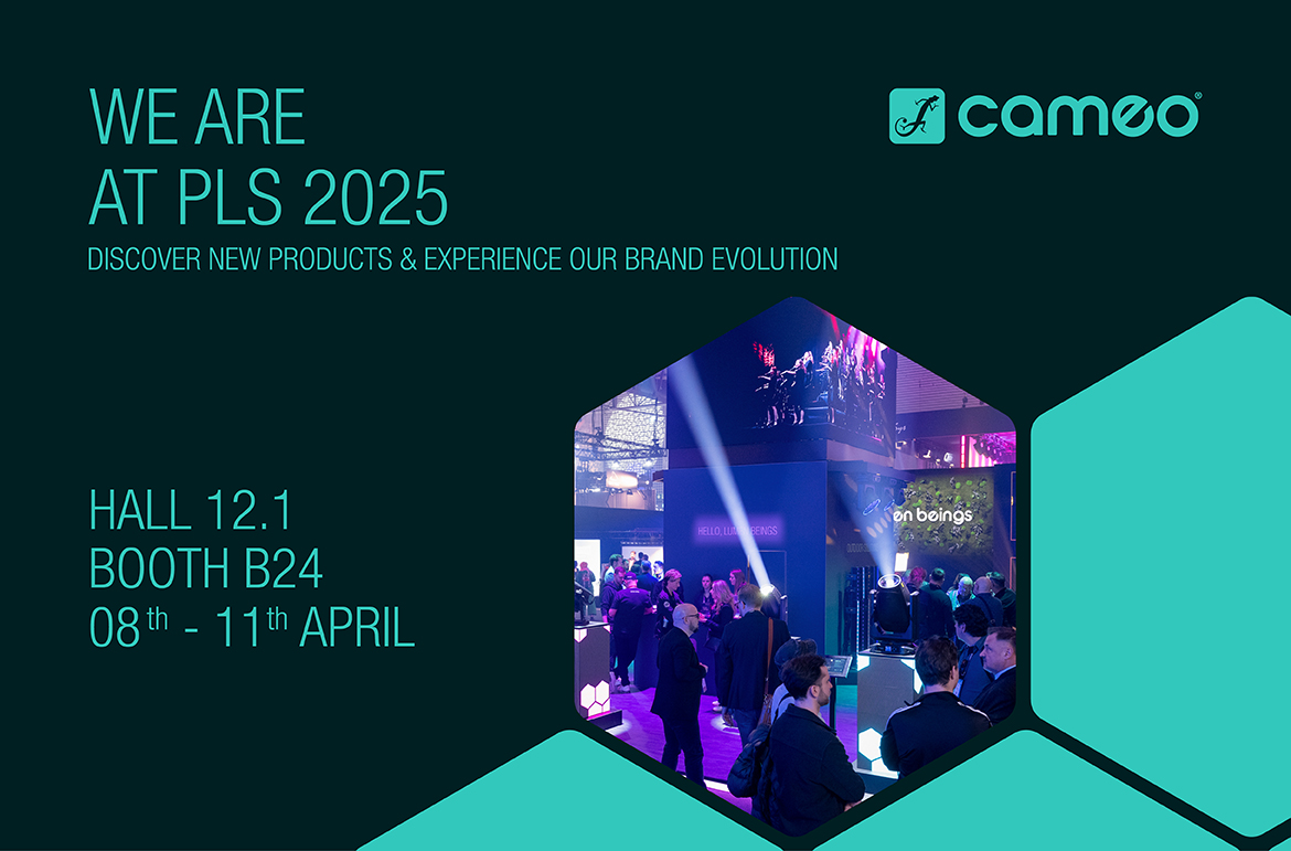 Cameo at Prolight + Sound 2025: lighting highlights and a new brand look